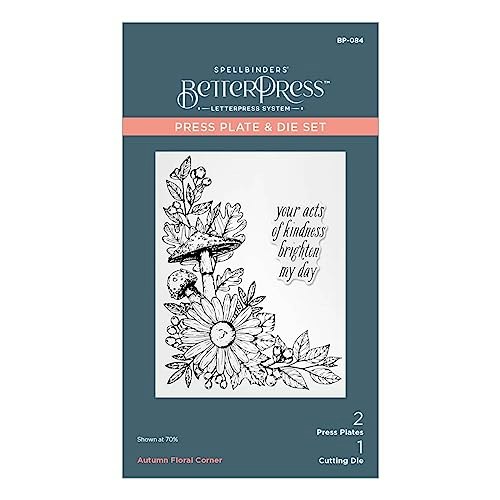 Spellbinders Autumn Floral Corner Press Plate and Die Set: $16.36 Spellbinders Autumn Floral Corner Press Plate and Die Set: $16.36