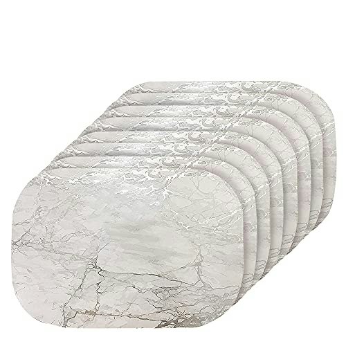 Dainty Home 12"x18" Marble Oval Cork Placemats 8-Pack: $59 Dainty Home 12"x18" Marble Oval Cork Placemats 8-Pack: $59