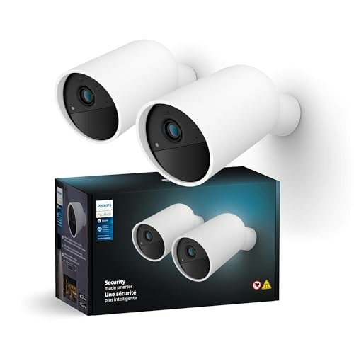 Philips Hue Secure Battery-Powered Smart Camera 2-Pack: $65