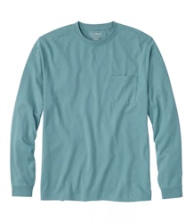 L.L.Bean Men's Carefree Unshrinkable Long-Sleeve Pocket Tee for $22 + free shipping w/ $75