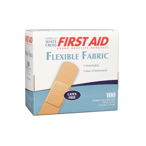 Dukal American White Cross Fabric Adhesive Strips 100-Pack: $6.71