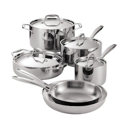 Tramontina Signature Tri-Ply Clad Stainless Steel 10-Piece Pots & Pans Set for $272 + free shipping