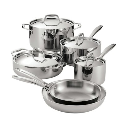Tramontina Signature Tri-Ply Clad Stainless Steel 10-Piece Pots & Pans Set for $272 + free shipping