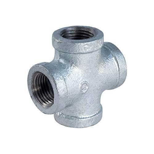 Supply Giant 3/8" Galvanized Malleable Iron Cross Fitting: $10.99