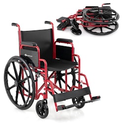 GOPLUS Lightweight Folding Wheelchair for $130 + free shipping