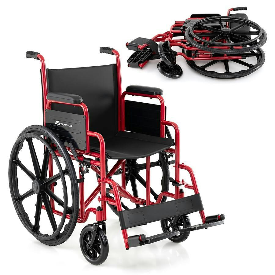 GOPLUS Lightweight Folding Wheelchair: $130