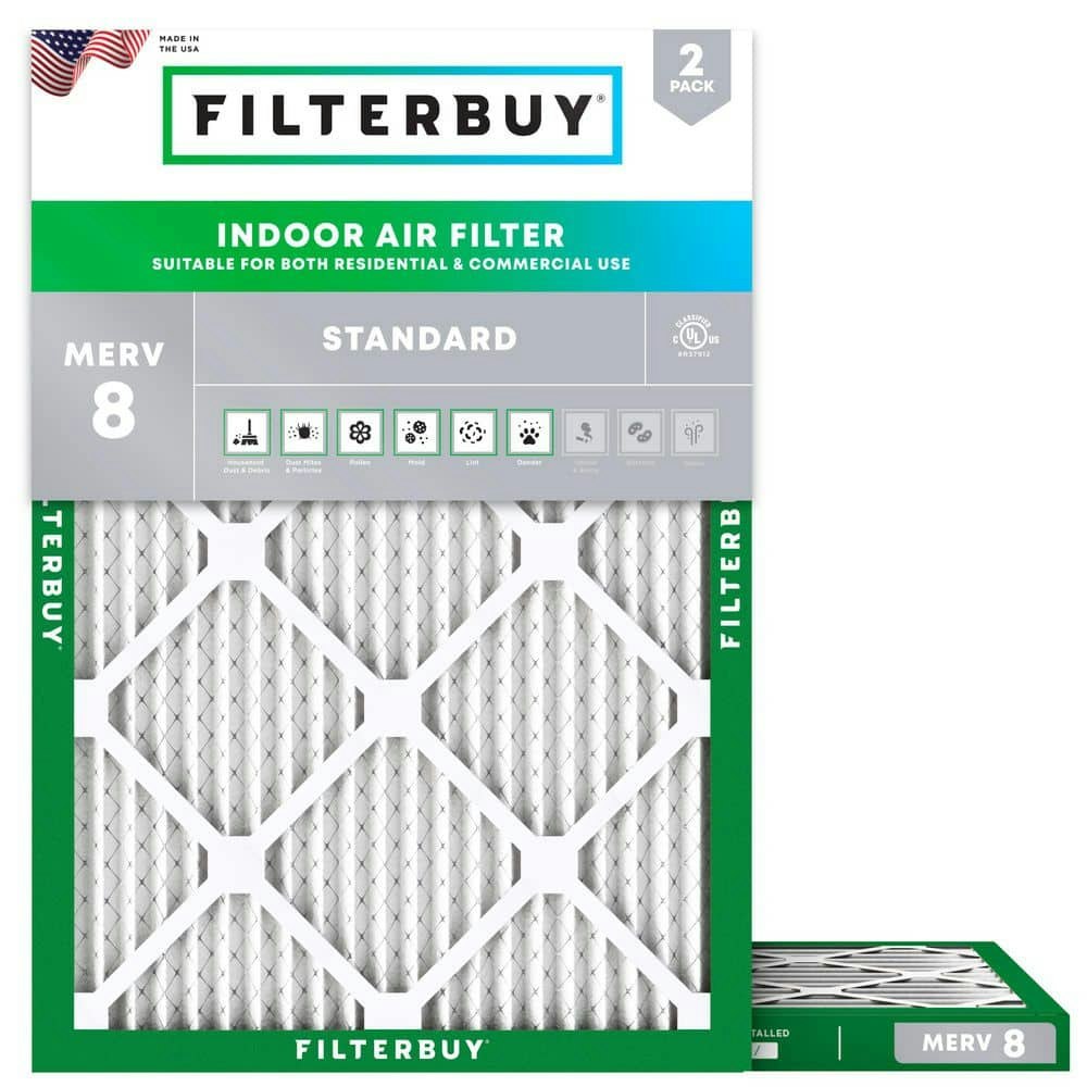 16.25" x 21" x 1" MERV 8 Pleated HVAC Air Filter 2-Pack: $53.98 16.25" x 21" x 1" MERV 8 Pleated HVAC Air Filter 2-Pack: $53.98