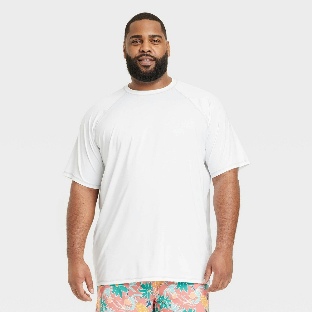 Goodfellow & Co Men's Big & Tall Short Sleeve UPF 50+ Rash Guard Swim Shirt: $17 Goodfellow & Co Men's Big & Tall Short Sleeve UPF 50+ Rash Guard Swim Shirt: $17