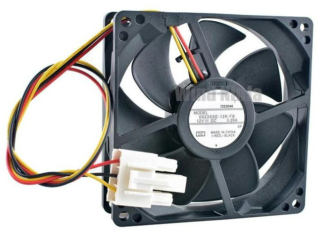 09225SE12KFB 92mm 12V DC Brushless Cooling Fan: $25
