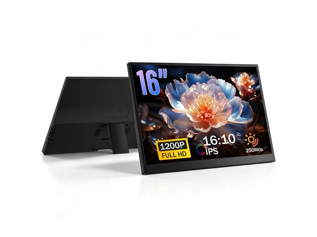 16-Inch FHD 1200p Portable Monitor: $104.99 16-Inch FHD 1200p Portable Monitor: $104.99