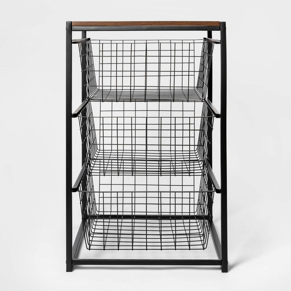 Brightroom 3-Drawer Metal and Wood Organizer: $70 Brightroom 3-Drawer Metal and Wood Organizer: $70
