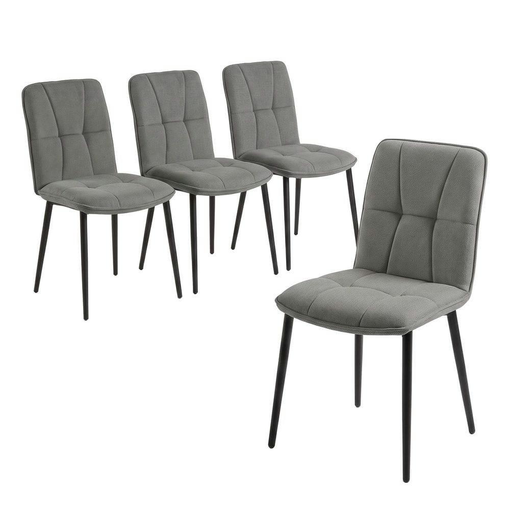 Fabric Upholstered Dining Chairs 4-Pack: $207.20 Fabric Upholstered Dining Chairs 4-Pack: $207.20