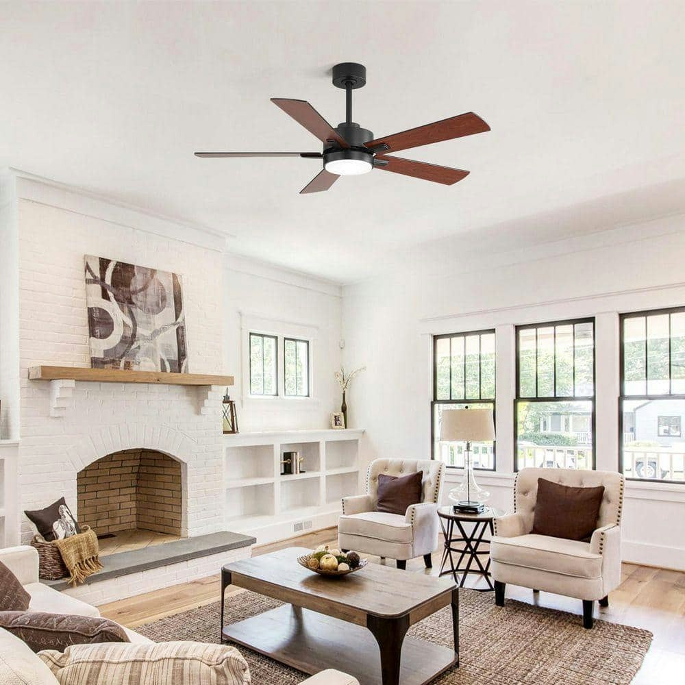 52-Inch Standard Ceiling Fan with Light and Remote Control: $136