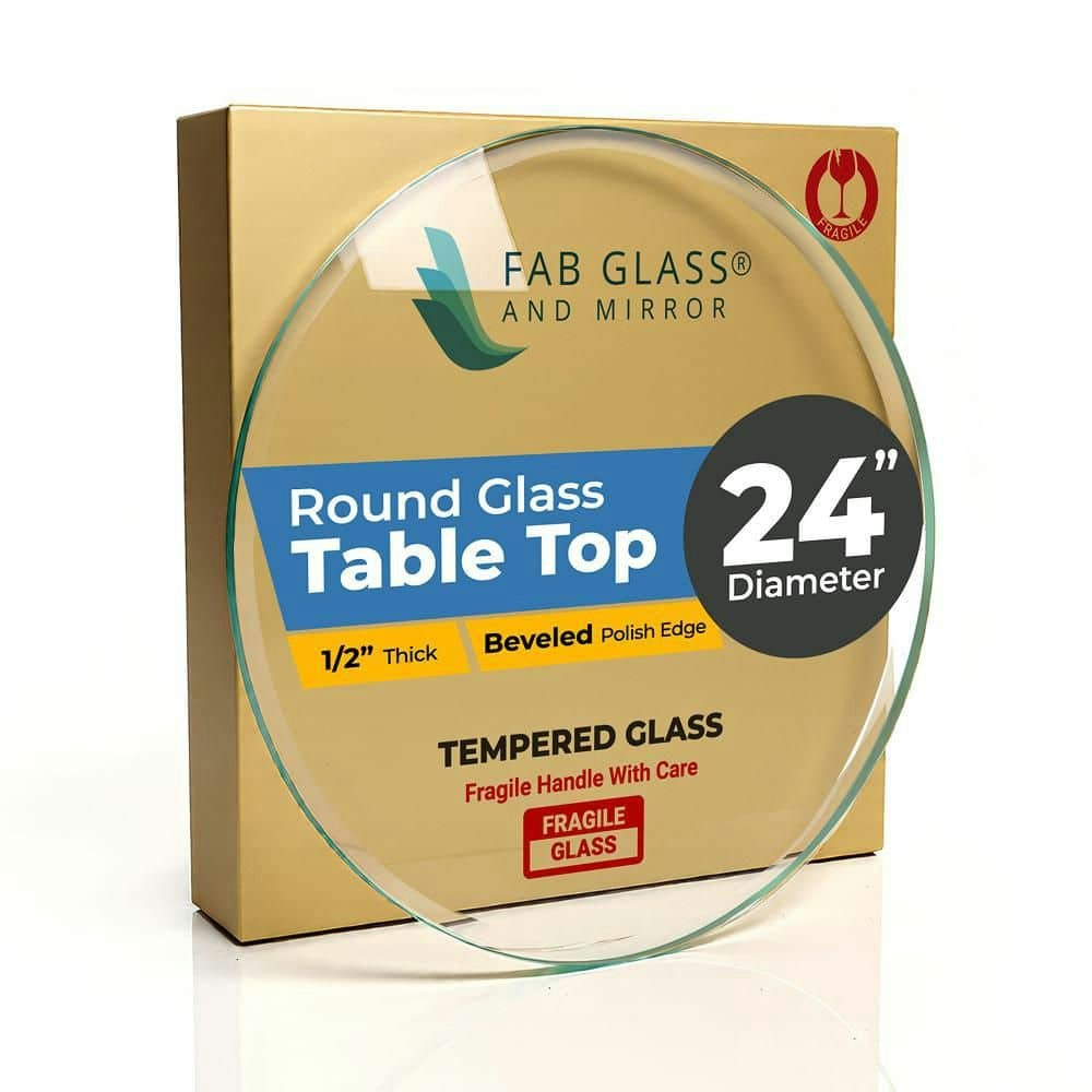 14-inch Round Tempered Glass Table Top: $56.76