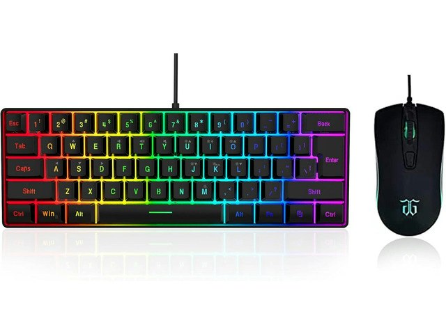 DGG 60% Mechanical-Feeling Gaming Keyboard and Mouse Combo: $39.39 DGG 60% Mechanical-Feeling Gaming Keyboard and Mouse Combo: $39.39