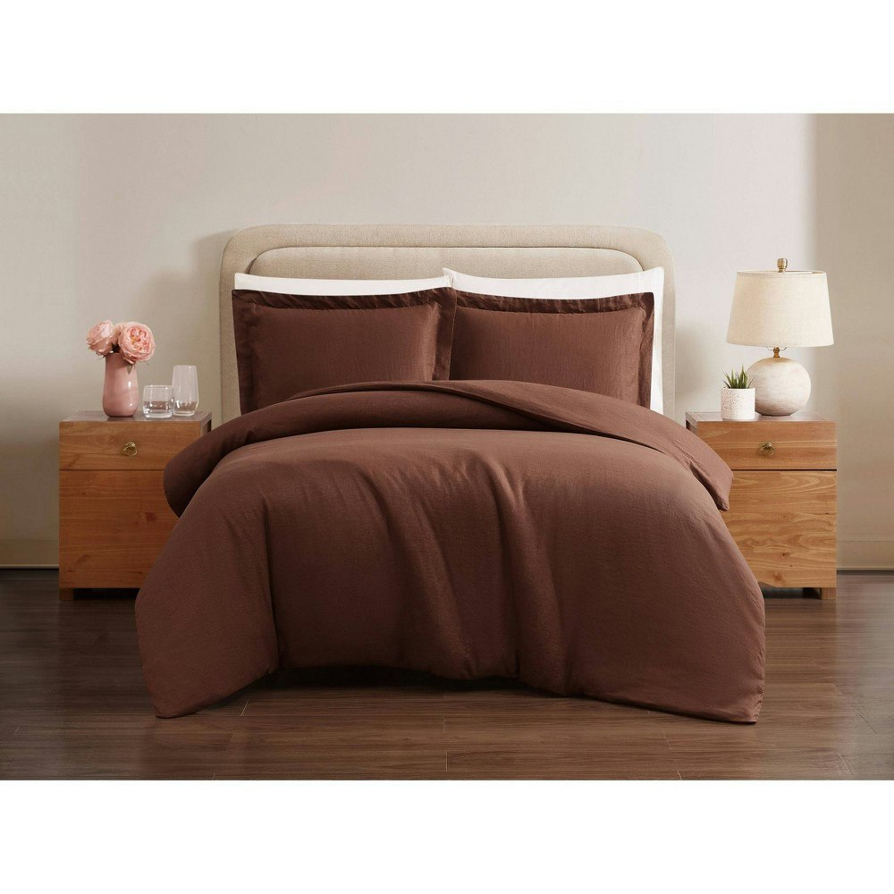 Brooklyn Loom King Flax Linen Duvet Cover: $236.99
