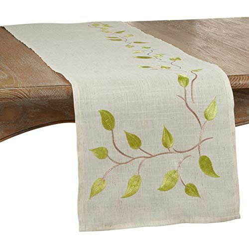 Saro Lifestyle 16" x 72" Vineland Embroidered Vine Table Runner: $23.50 Saro Lifestyle 16" x 72" Vineland Embroidered Vine Table Runner: $23.50