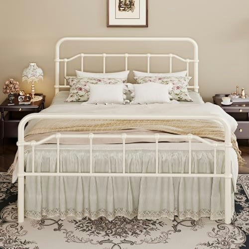 Sha Cerlin Queen Size Victorian Metal Bed Frame: $129.99 Sha Cerlin Queen Size Victorian Metal Bed Frame: $129.99
