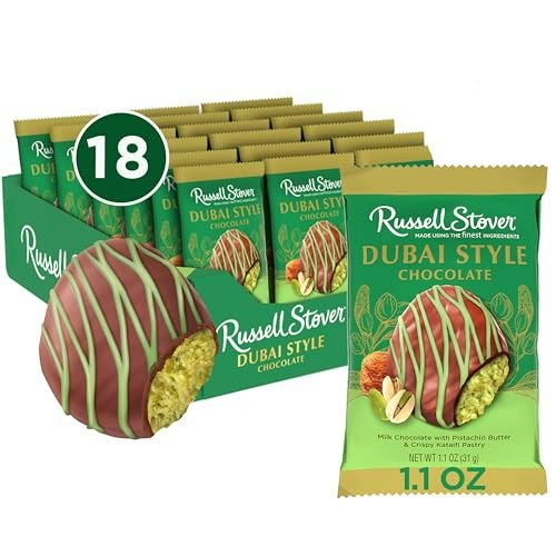 Russell Stover Pistachio & Kataifi Milk Chocolate Candy Bar 18-Pack: $45.50