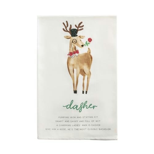 Mud Pie Christmas Dasher Reindeer Poem Towel: $8.78 Mud Pie Christmas Dasher Reindeer Poem Towel: $8.78