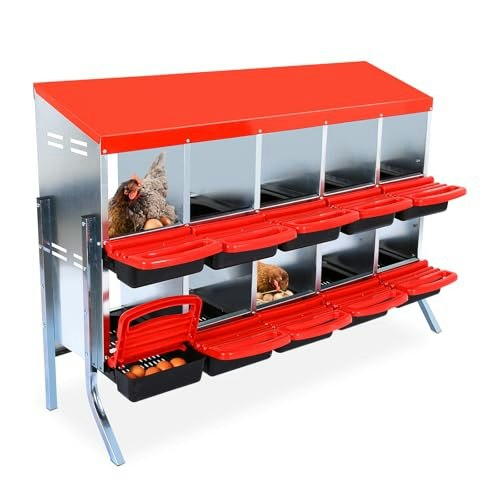 10-Compartment Roll-Away Chicken Nesting Box: $124.99 10-Compartment Roll-Away Chicken Nesting Box: $124.99
