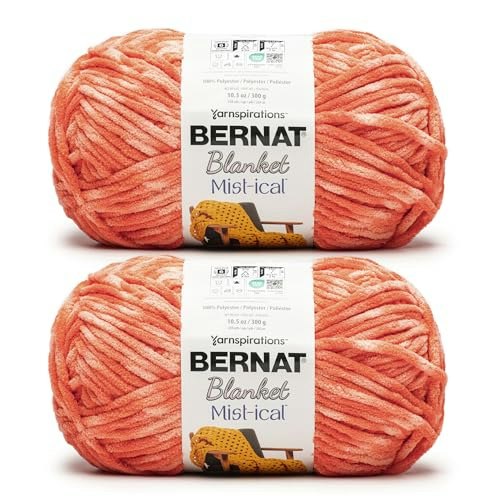 Bernat Mist-ical Soft Chenille Blanket Yarn 2-Pack: $15.64