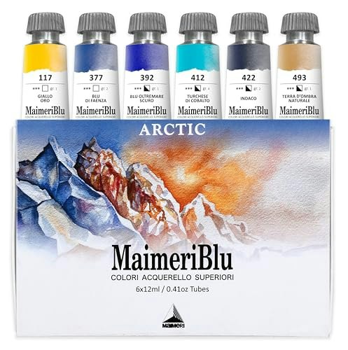Maimeri Blu Arctic Watercolor Paint 12ml Tube 6-Pack: $49.77 Maimeri Blu Arctic Watercolor Paint 12ml Tube 6-Pack: $49.77