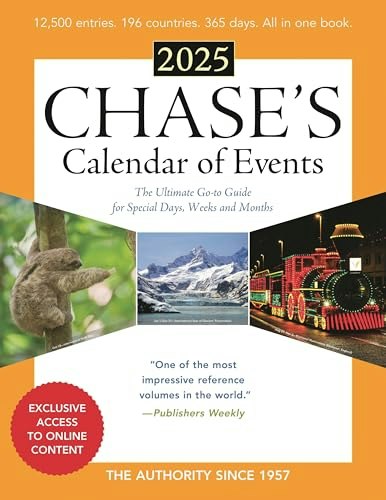 Chase's 2025 Calendar of Events: $34.84
