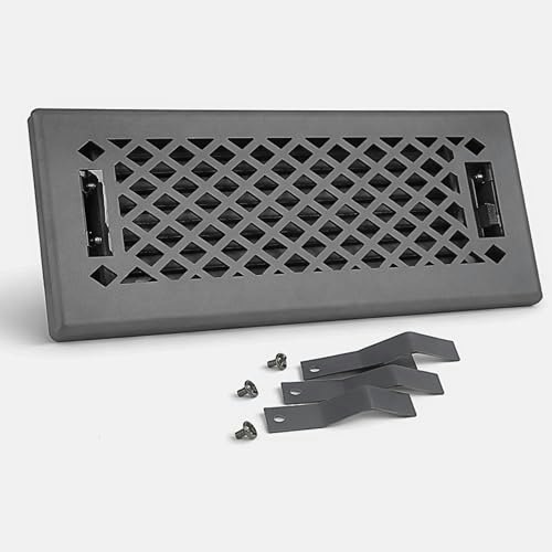 Sierra Grates 4" x 10" Lattice Steel Floor Register: $17.01