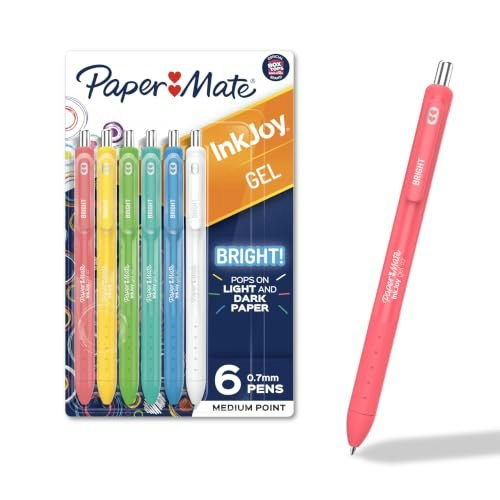 Paper Mate InkJoy 0.7mm Medium Point Gel Pens 6-Pack: $6.59 Paper Mate InkJoy 0.7mm Medium Point Gel Pens 6-Pack: $6.59