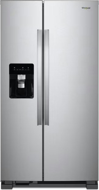 Whirlpool 24.6 Cu. Ft. Side-by-Side Refrigerator w/ Ice Maker: $1,049 w/ free installation
