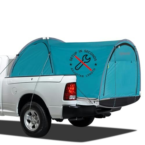 EighteenTek Adjustable Pop-Up Pickup Truck Tent: $49.50