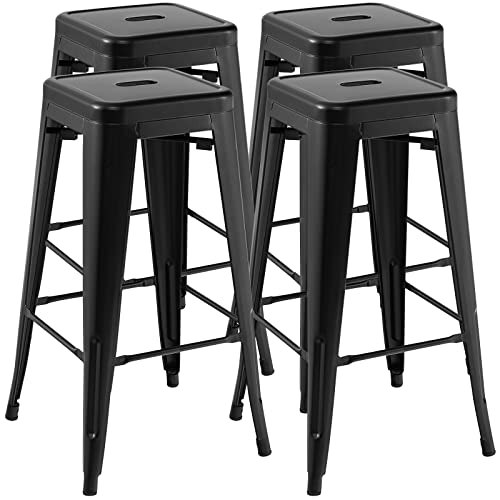 Costway 30-Inch Stackable Metal Bar Stools 4-Pack: $132.99 Costway 30-Inch Stackable Metal Bar Stools 4-Pack: $132.99