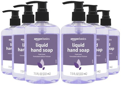 Amazon Basics 7.5-oz. Liquid Hand Soap 6-Pack for $4.46 w/ Sub & Save + free shipping w/ Prime