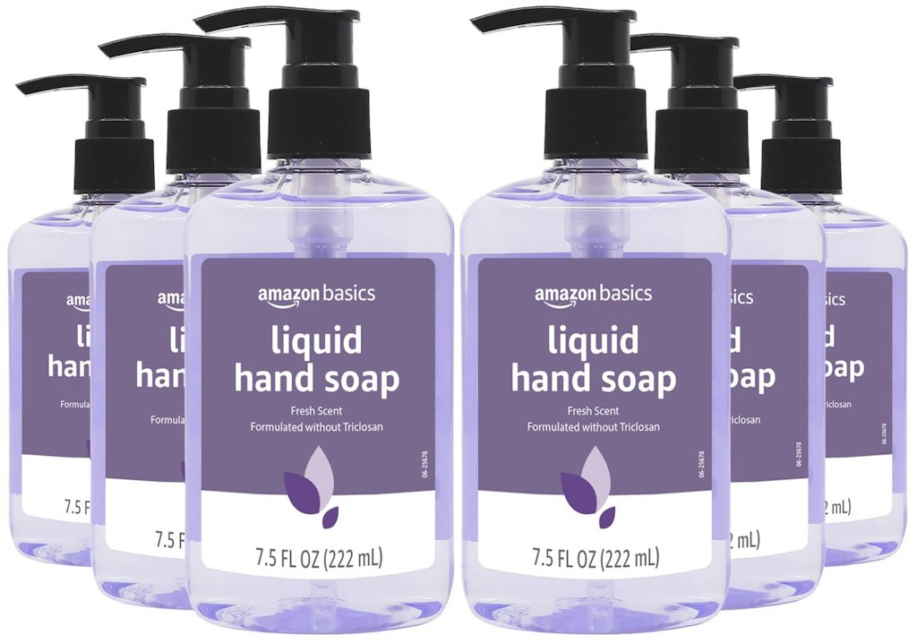 Amazon Basics 7.5-oz. Liquid Hand Soap 6-Pack: $4.46 w/ Sub & Save
