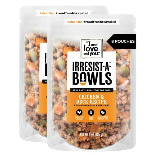 I And Love And You Irresist-a-Bowls Chicken & Duck Dog Food 8-Pack: $30.99 I And Love And You Irresist-a-Bowls Chicken & Duck Dog Food 8-Pack: $30.99