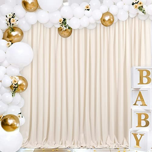 Ivory Wrinkle-Free Backdrop Curtains 2-Pack: $22.74 Ivory Wrinkle-Free Backdrop Curtains 2-Pack: $22.74