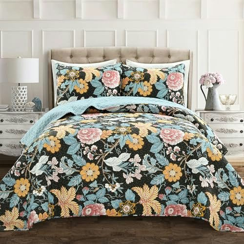 Lush Decor Sydney Reversible Cotton Quilt 3-Piece Full/Queen Set: $61.18 Lush Decor Sydney Reversible Cotton Quilt 3-Piece Full/Queen Set: $61.18