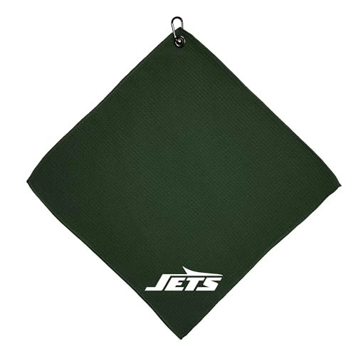 Team Golf New York Jets 15x15-inch Microfiber Golf Towel: $4.77