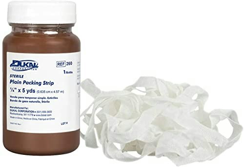 Dukal 1/4\" x 5-Yard Sterile Plain Wound Packing Strips: $7.38