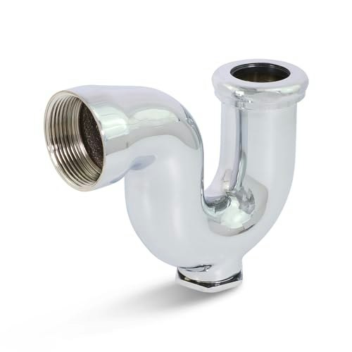 Highcraft 1-1/2" x 1-1/4" Brass Chrome-Plated Tubular Trap with Drain Plug: $39.99 Highcraft 1-1/2" x 1-1/4" Brass Chrome-Plated Tubular Trap with Drain Plug: $39.99