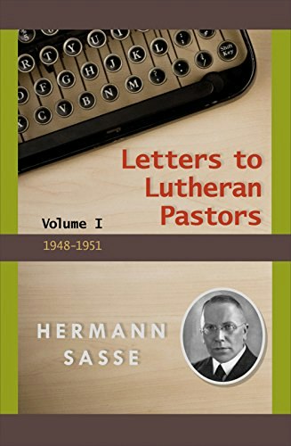 Letters to Lutheran Pastors Volume 1: $19.99