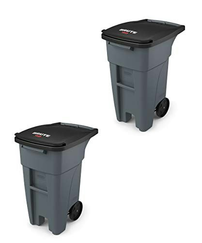 Rubbermaid Commercial Products 32-Gallon Brute Rollout Can 2-Pack: $369.57