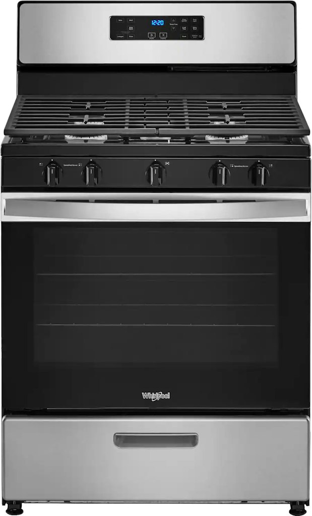 Whirlpool 30" 5.1-Cu. Ft. Freestanding Gas Range: $590 Whirlpool 30" 5.1-Cu. Ft. Freestanding Gas Range: $590