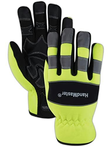 Magid HandMaster High-Visibility Abrasion-Resistant Mechanics Gloves 1-Pair: $6.92