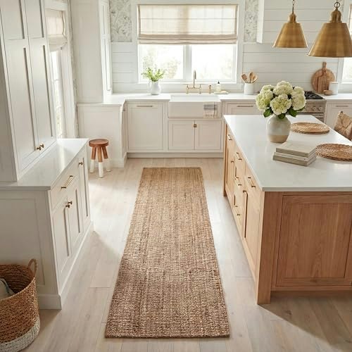 Safavieh NF447M 2.5'x14' Jute Knotted Runner Rug: $93.40