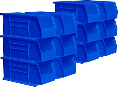 Akro-Mils AkroBins 11" x 5" x 5" Plastic Storage Bin 12-Pack for $31 + free shipping w/ Prime