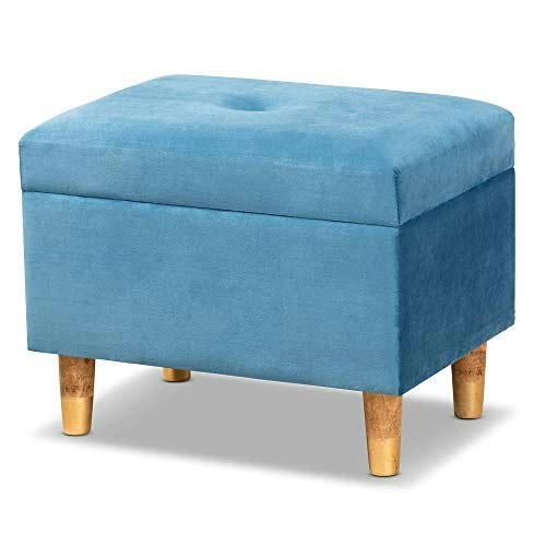Baxton Studio Elias Velvet Storage Ottoman: $38 Baxton Studio Elias Velvet Storage Ottoman: $38