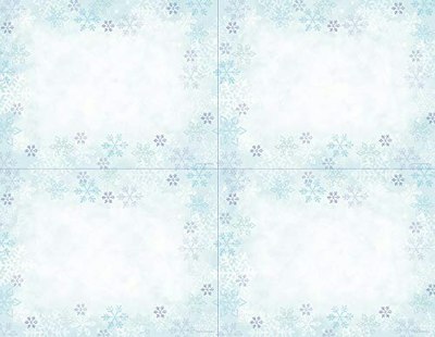 Great Papers! Blue Flakes 4-Up Postcard 40-Pack for $3 + free shipping w/ Prime