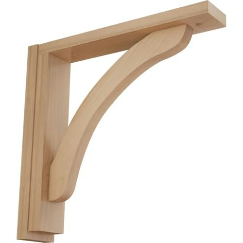 Ekena Millwork Reece Wood Shelf Brackets 2.5"W x 12.75"D x 12.25"H: $33.63